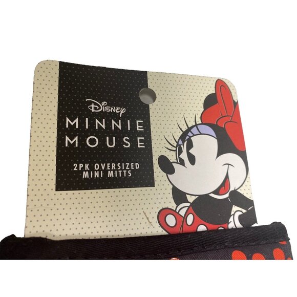 Disney Mickey Mouse Oven Mitts 2pk Oversized Mini Mitts Disney Kitchen Decor New - Picture 4 of 4